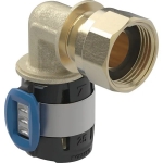 Alkūnė 90° vidiniu sriegiu bronza d16mm, R1/2 laisva veržle 